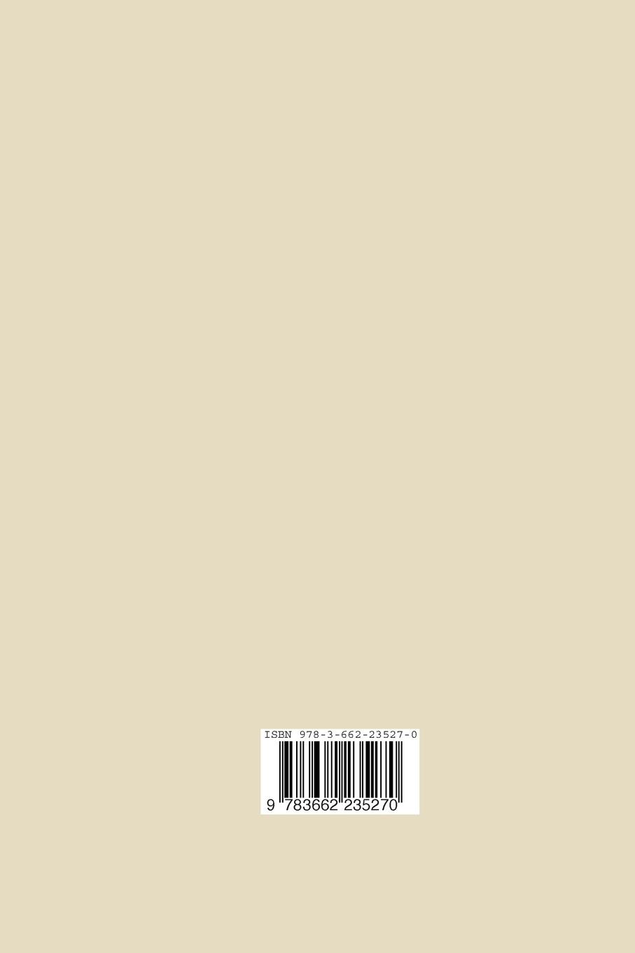 Rückseite: 9783662235270 | Handbuch für die Bekleidungsindustrie | Erich Donner | Taschenbuch