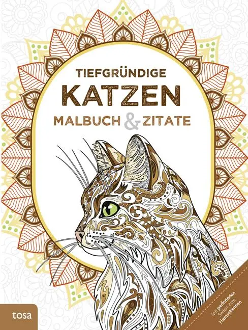 Cover: 9783863135270 | Tiefgründige Katzen | Malbuch &amp; Zitate | Taschenbuch | 64 S. | Deutsch