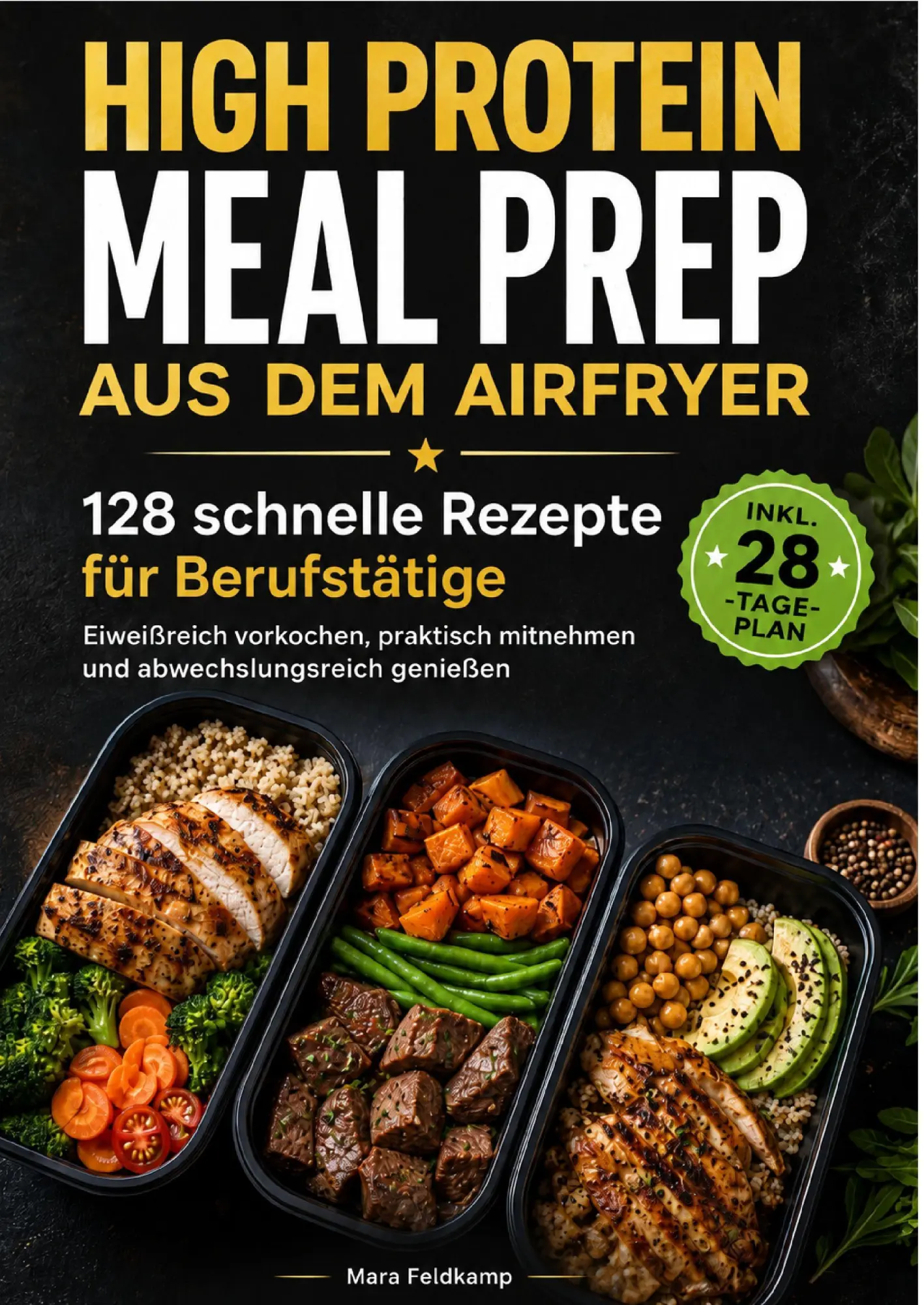 Cover: 9789403935270 | HIGH PROTEIN MEAL PREP AUS DEM AIRFRYER | Mara Feldkamp | Taschenbuch