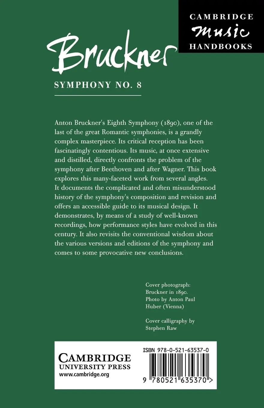 Rückseite: 9780521635370 | Bruckner | Symphony No. 8 | Benjamin M. Korstvedt | Taschenbuch | 2009