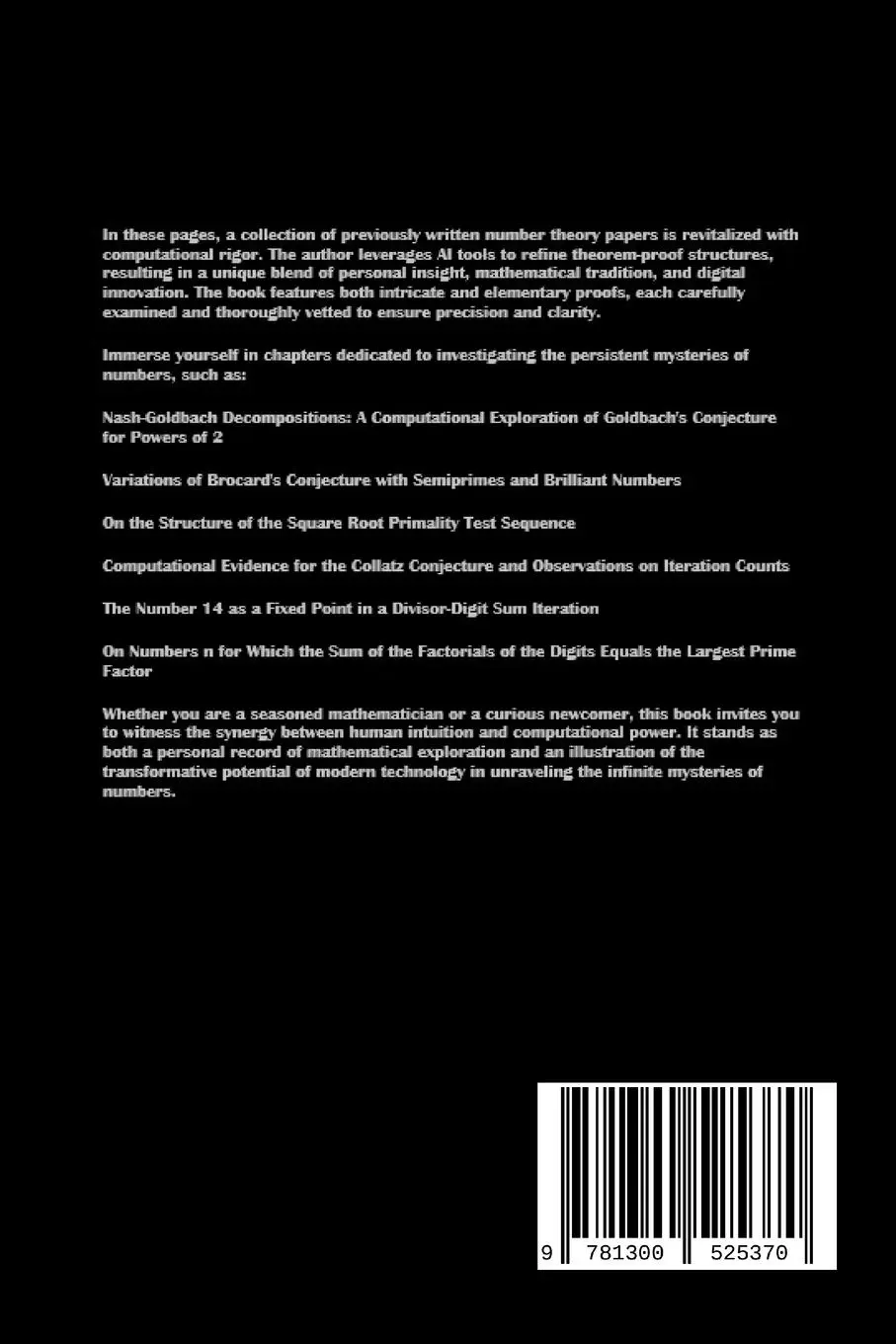 Rückseite: 9781300525370 | Computing the Infinite | A Journey Through Number Theory | Jason Earls