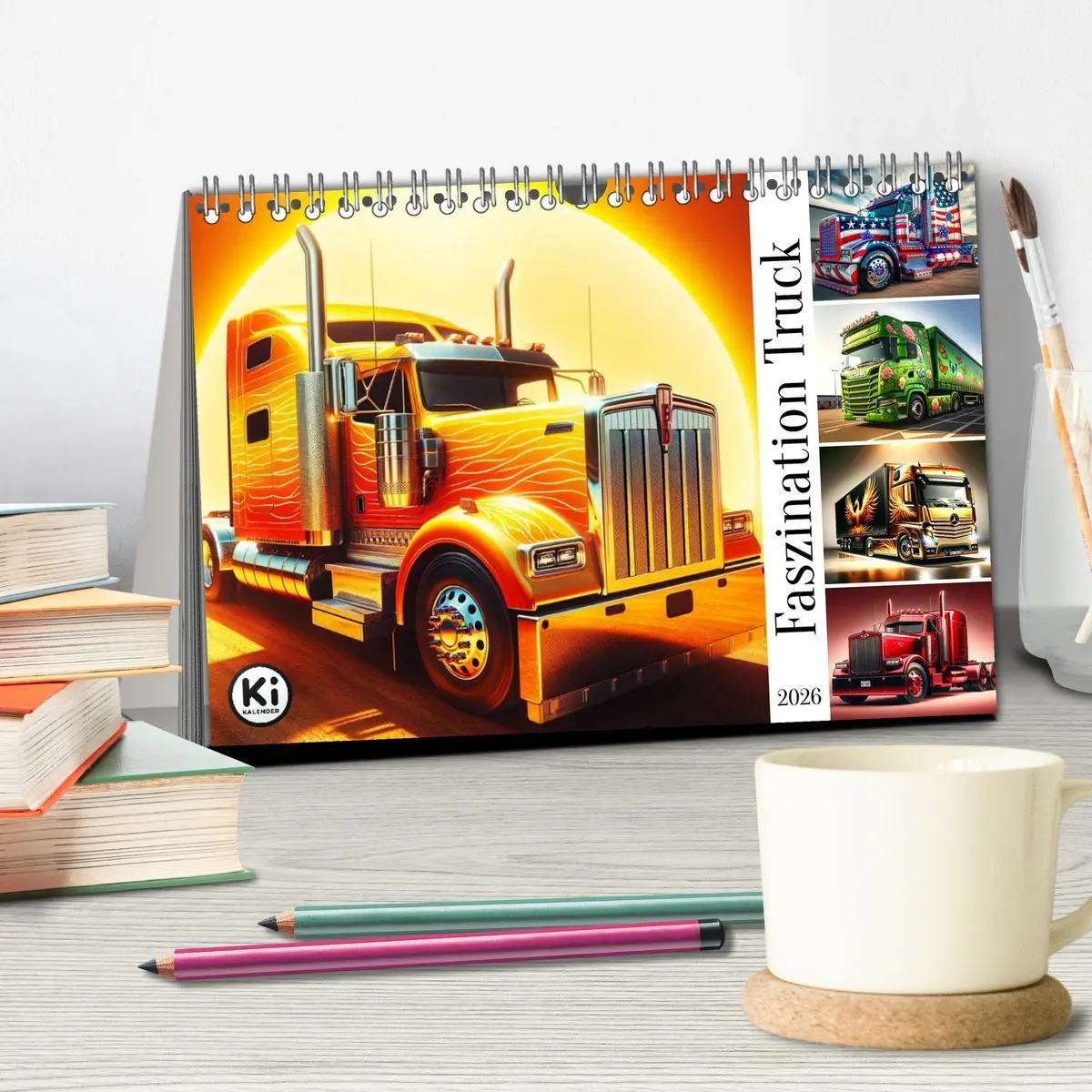 Bild: 9783457465370 | Faszination Truck: KI-Designs von Lack und Leistung (Tischkalender...