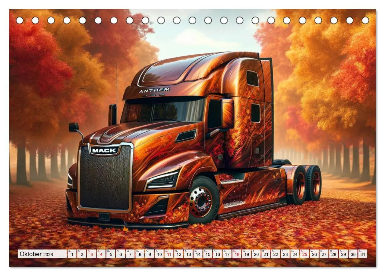 Bild: 9783457465370 | Faszination Truck: KI-Designs von Lack und Leistung (Tischkalender...