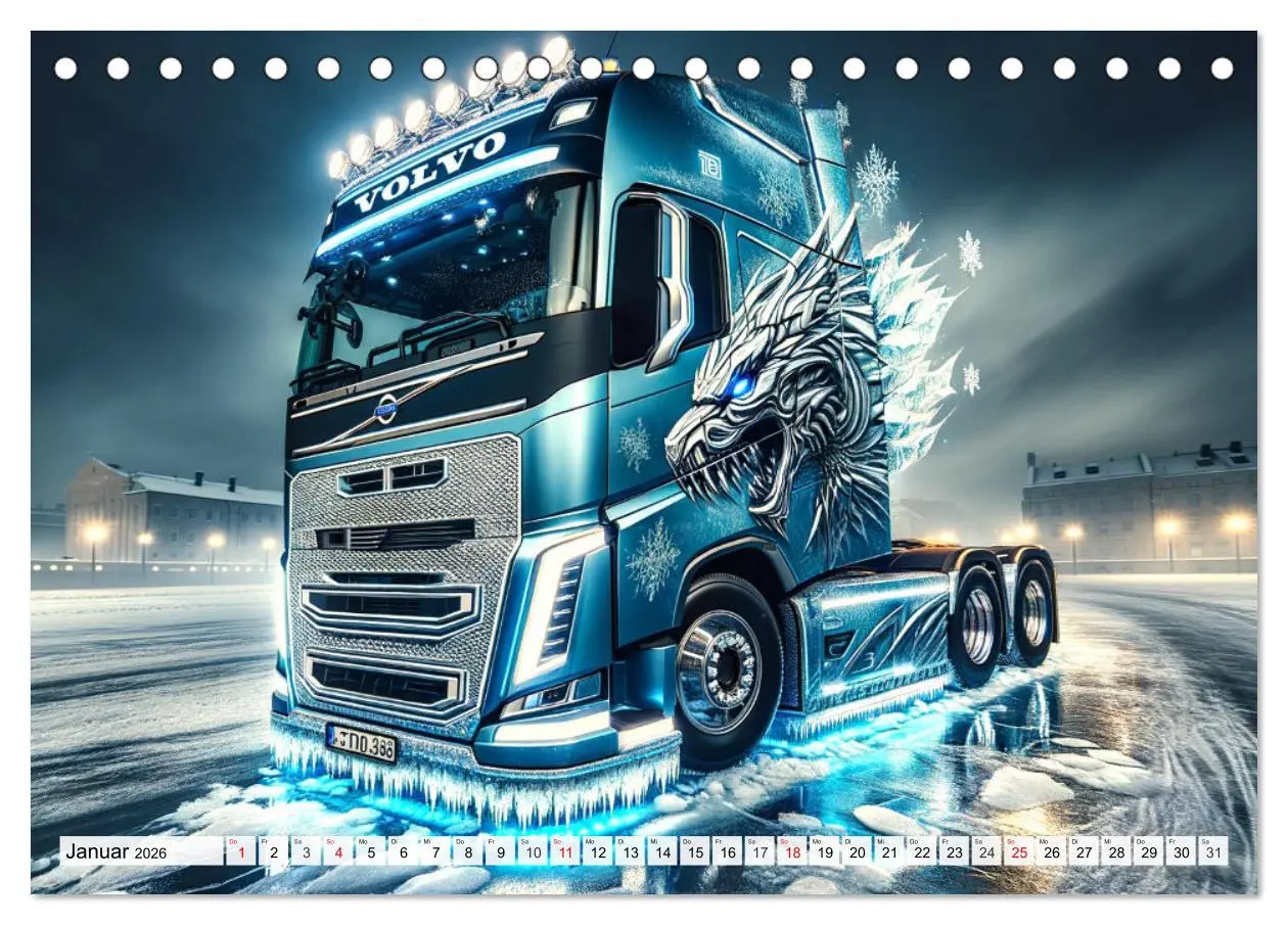 Bild: 9783457465370 | Faszination Truck: KI-Designs von Lack und Leistung (Tischkalender...