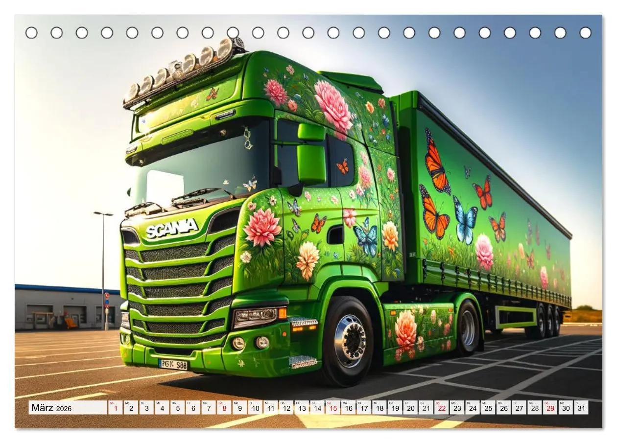 Bild: 9783457465370 | Faszination Truck: KI-Designs von Lack und Leistung (Tischkalender...