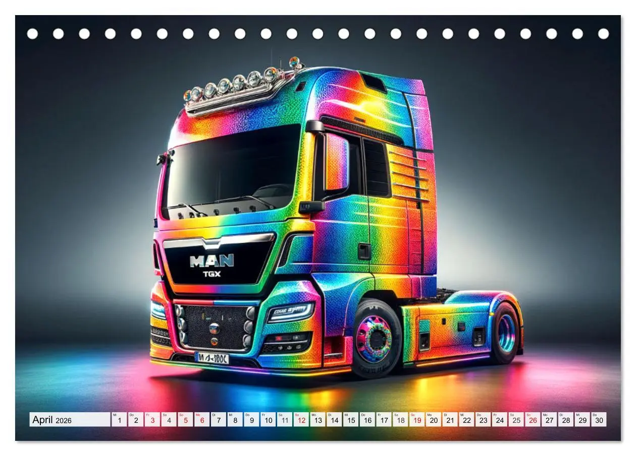 Bild: 9783457465370 | Faszination Truck: KI-Designs von Lack und Leistung (Tischkalender...