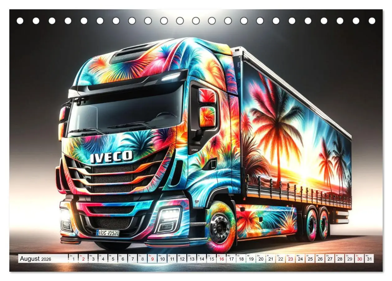 Bild: 9783457465370 | Faszination Truck: KI-Designs von Lack und Leistung (Tischkalender...