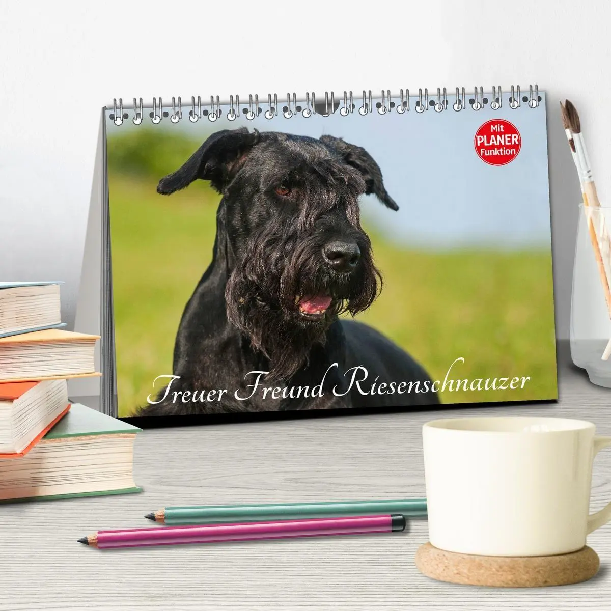 Bild: 9783569955370 | Treuer Freund Riesenschnauzer (Tischkalender 2027 DIN A5 quer),...