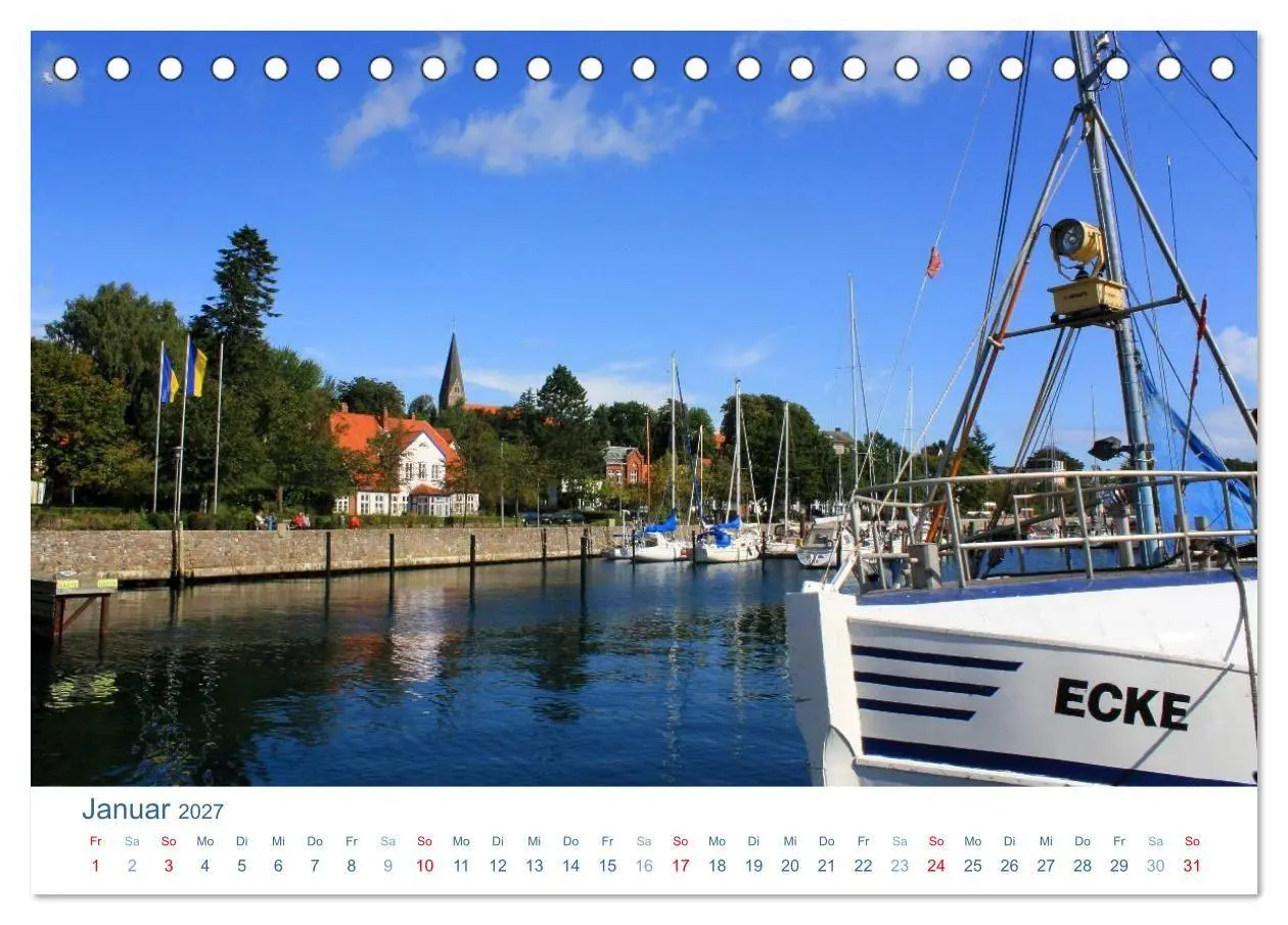 Bild: 9783594085370 | Eckernförde 2027. Impressionen rund um den Hafen (Tischkalender...