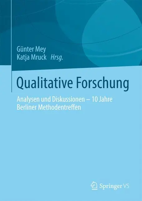 Cover: 9783658055370 | Qualitative Forschung | Katja Mruck (u. a.) | Buch | viii | Deutsch