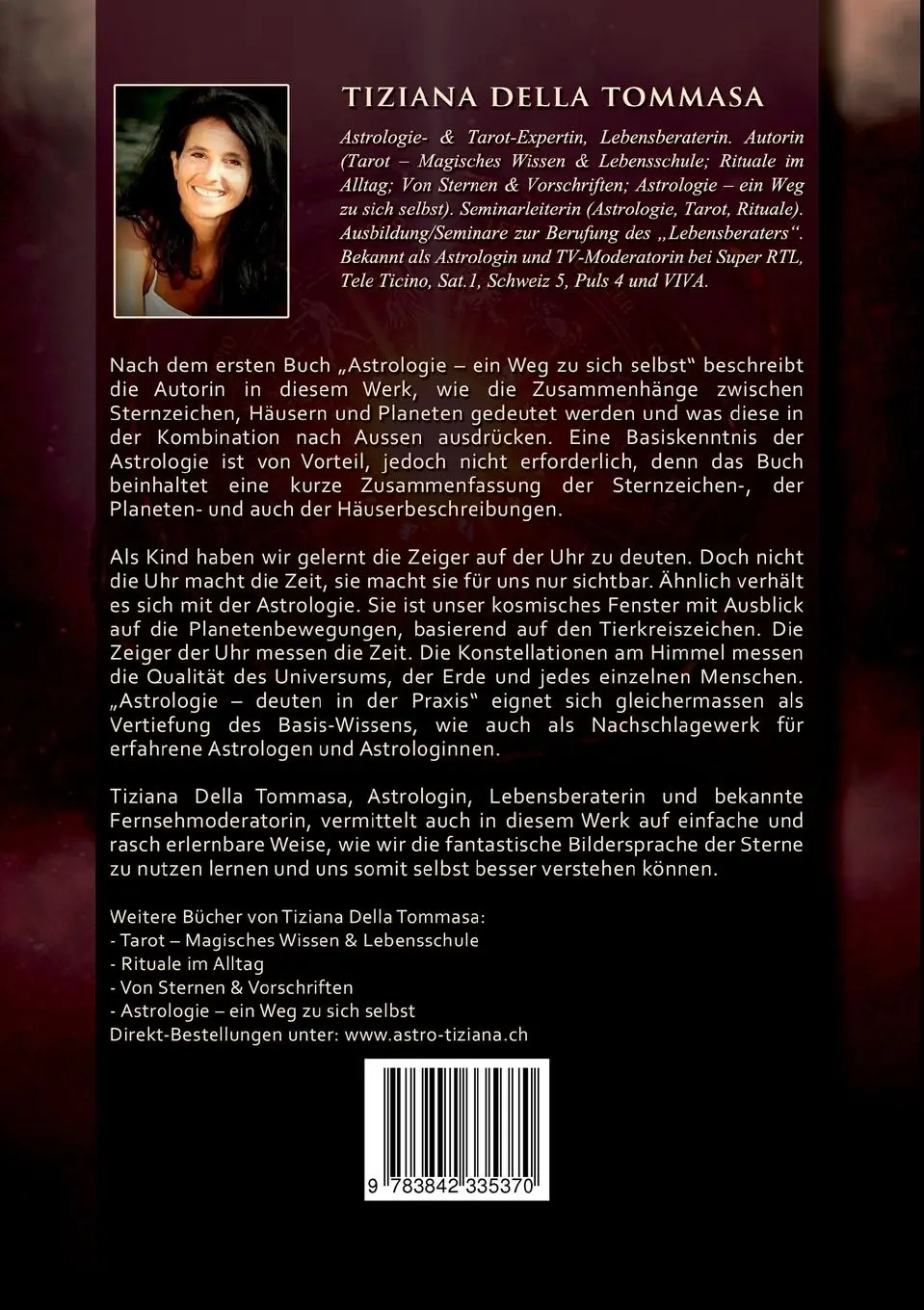 Rückseite: 9783842335370 | Astrologie II | Deuten in der Praxis | Tiziana Della Tommasa | Buch