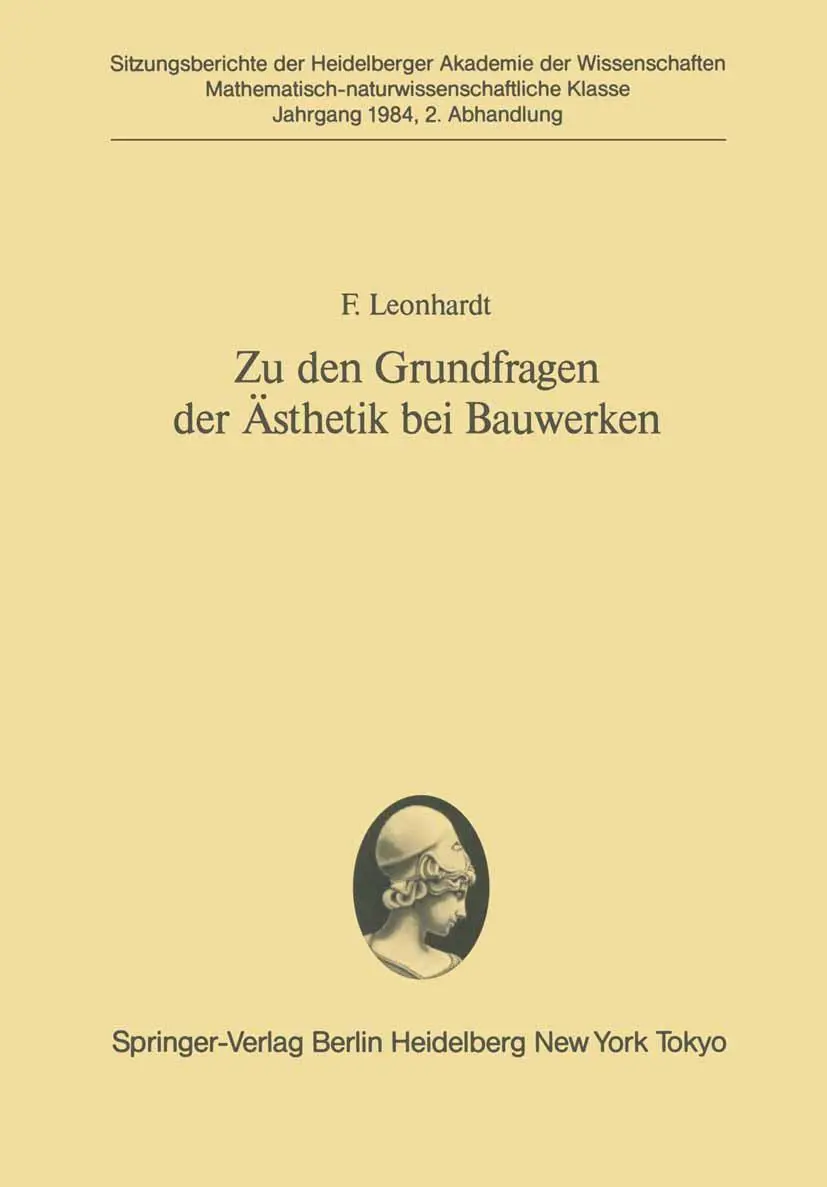 Cover: 9783540135470 | Zu den Grundfragen der Ästhetik bei Bauwerken | F. Leonhardt | Buch
