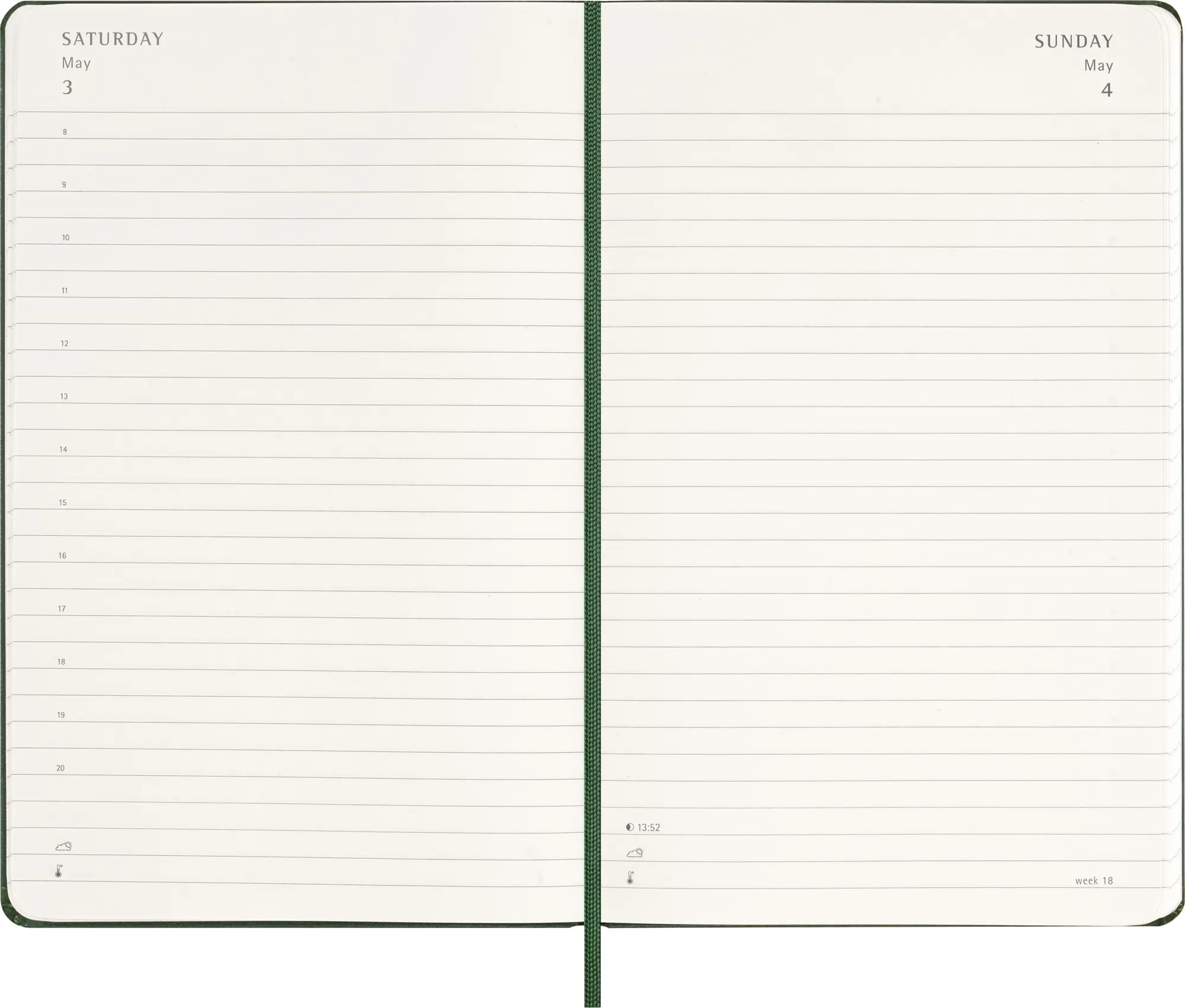 Bild: 8056999275570 | Moleskine 12 Monate Tageskalender 2026, Large/A5, 1 Tag = 1 Seite,...