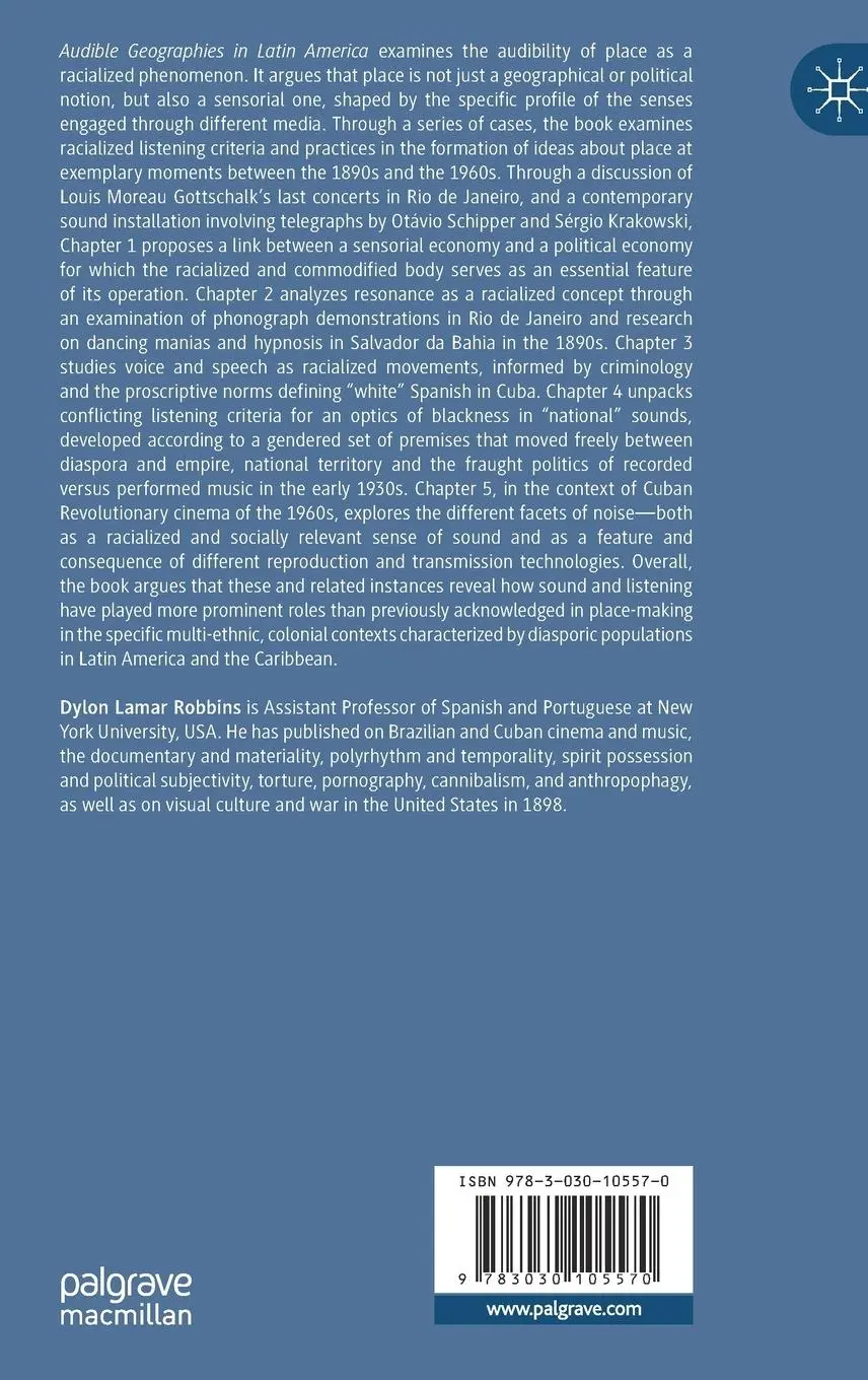 Rückseite: 9783030105570 | Audible Geographies in Latin America | Sounds of Race and Place | Buch