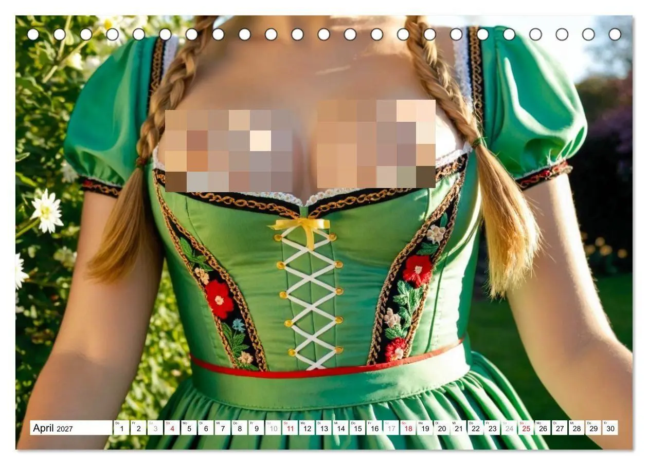 Bild: 9783516915570 | Holz vor der Hüttn - Frauen mit nackten Brüsten im Dirndl...
