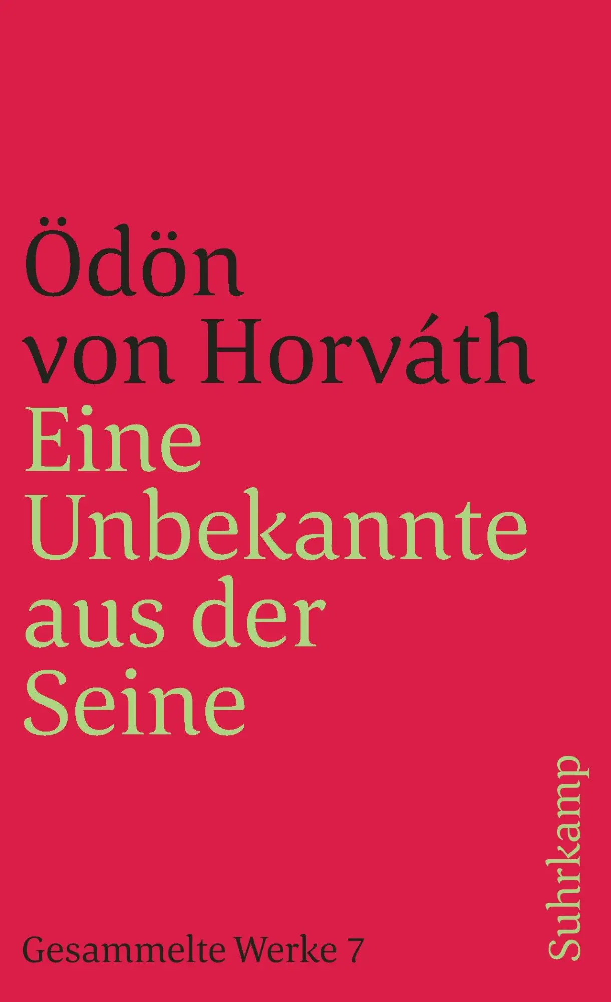 Cover: 9783518375570 | Eine Unbekannte aus der Seine und andere Stücke. Gesammelte Werke...