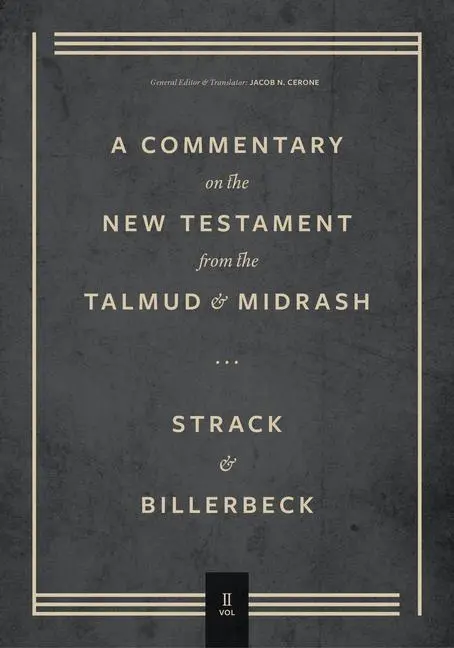 Cover: 9781683595670 | Commentary on the New Testament from the Talmud and Midrash | Buch