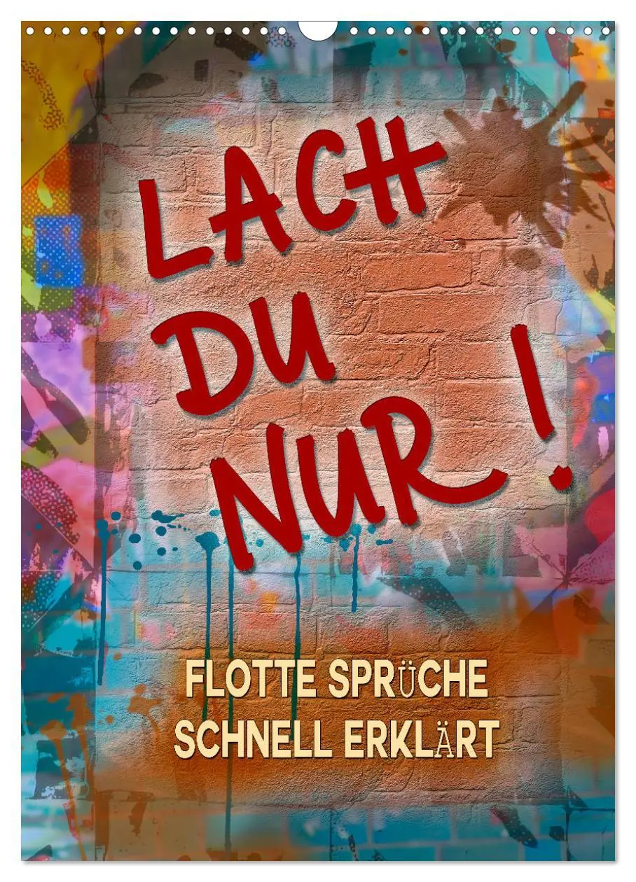 Cover: 9783435895670 | Lach du nur! - Flotte Sprüche schnell erklärt (Wandkalender 2025...