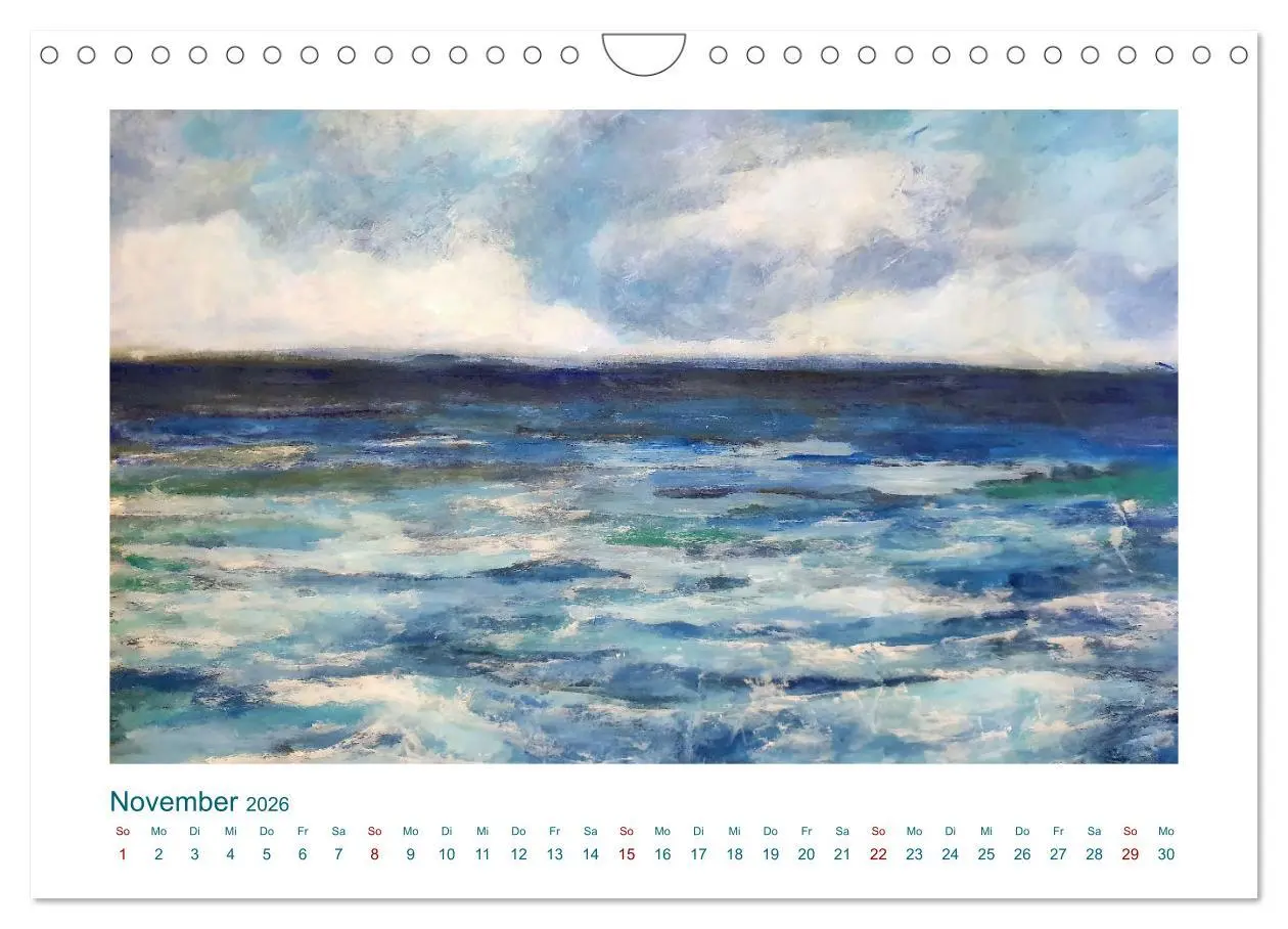 Bild: 9783457365670 | Wellenbrausen - Gemalte Wellen von Michaela Spreider (Wandkalender...