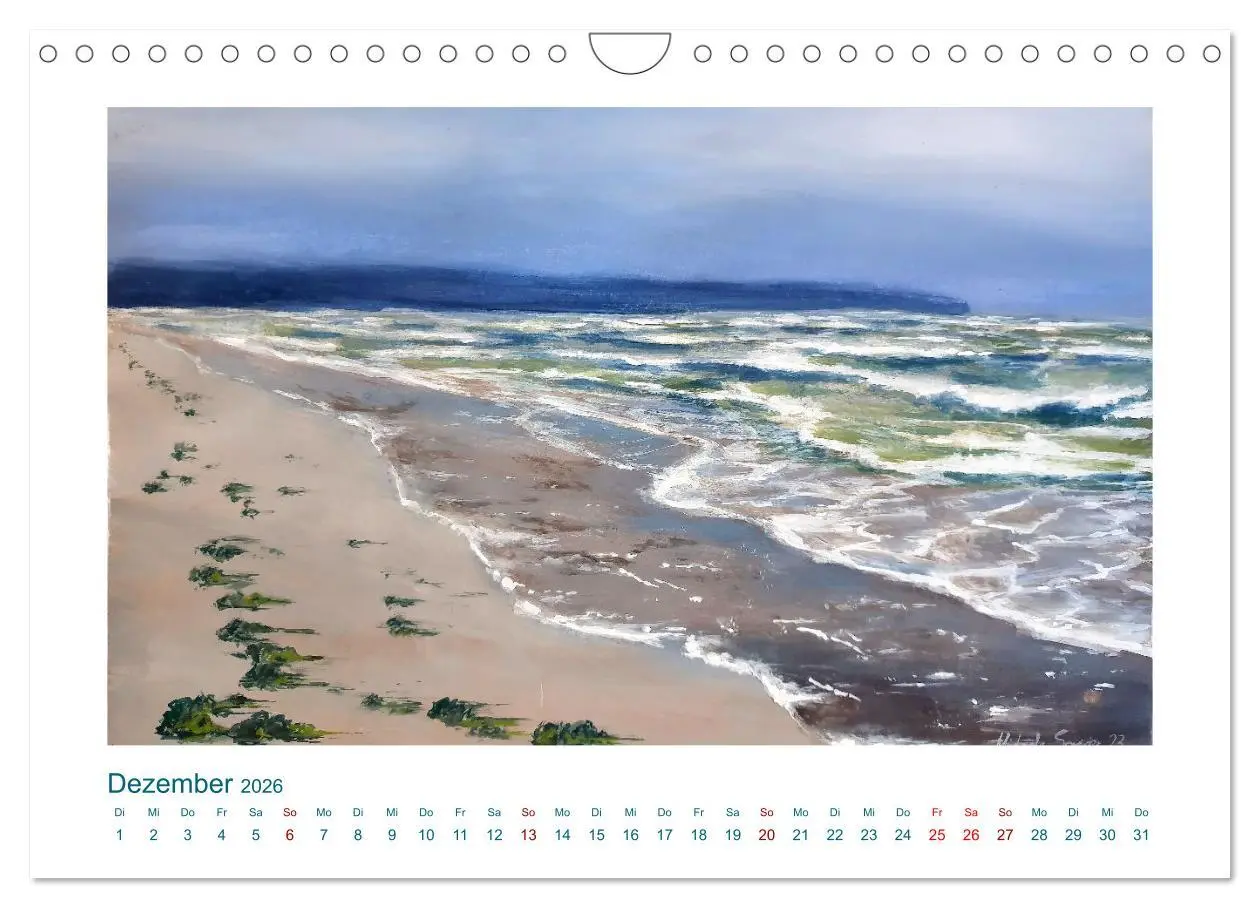 Bild: 9783457365670 | Wellenbrausen - Gemalte Wellen von Michaela Spreider (Wandkalender...