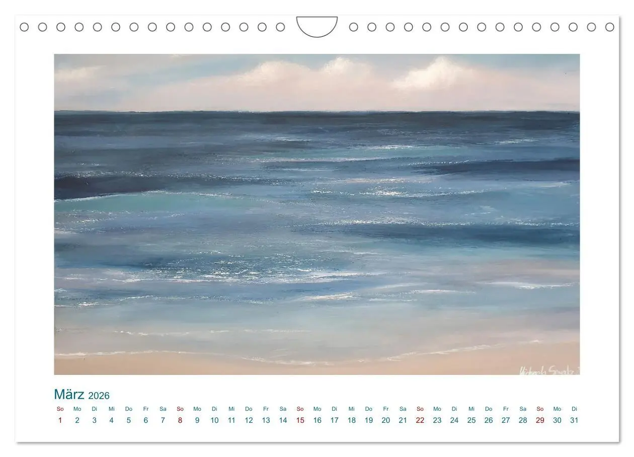 Bild: 9783457365670 | Wellenbrausen - Gemalte Wellen von Michaela Spreider (Wandkalender...