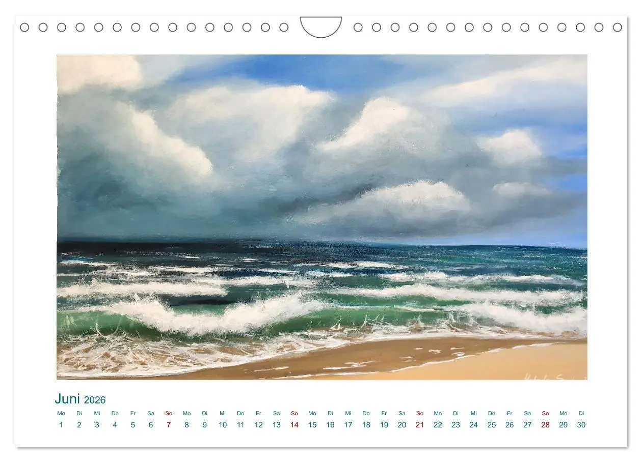 Bild: 9783457365670 | Wellenbrausen - Gemalte Wellen von Michaela Spreider (Wandkalender...