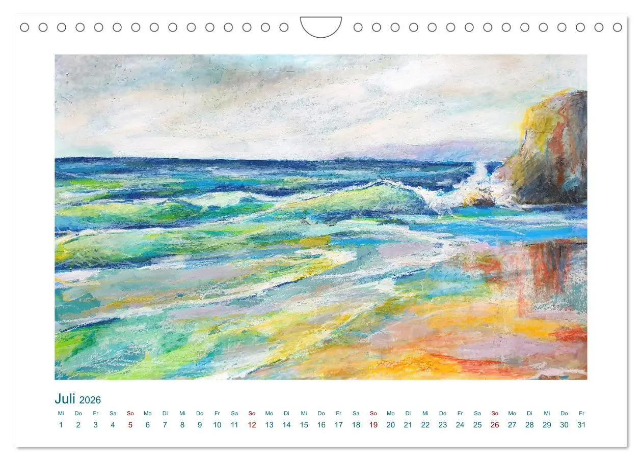 Bild: 9783457365670 | Wellenbrausen - Gemalte Wellen von Michaela Spreider (Wandkalender...