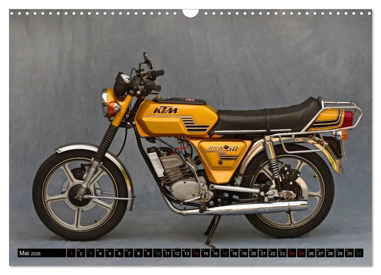 Bild: 9783457675670 | Mein Moped Kalender (Wandkalender 2026 DIN A3 quer), CALVENDO...
