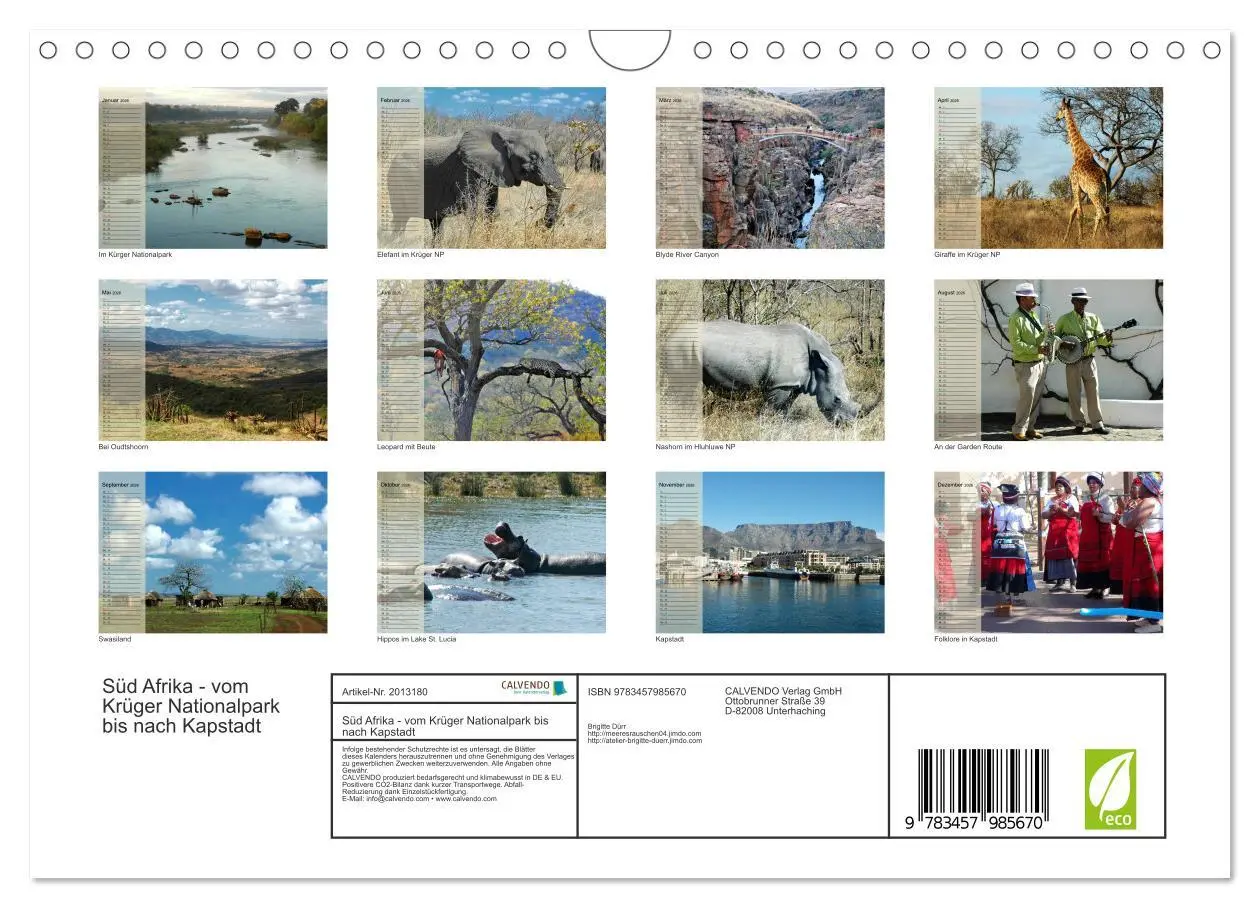 Bild: 9783457985670 | Süd Afrika - vom Krüger Nationalpark bis nach Kapstadt...