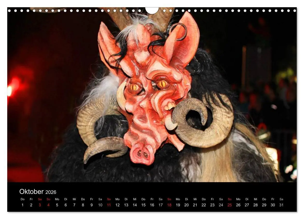Bild: 9783516075670 | Perchten 2026 (Wandkalender 2026 DIN A3 quer), CALVENDO Monatskalender