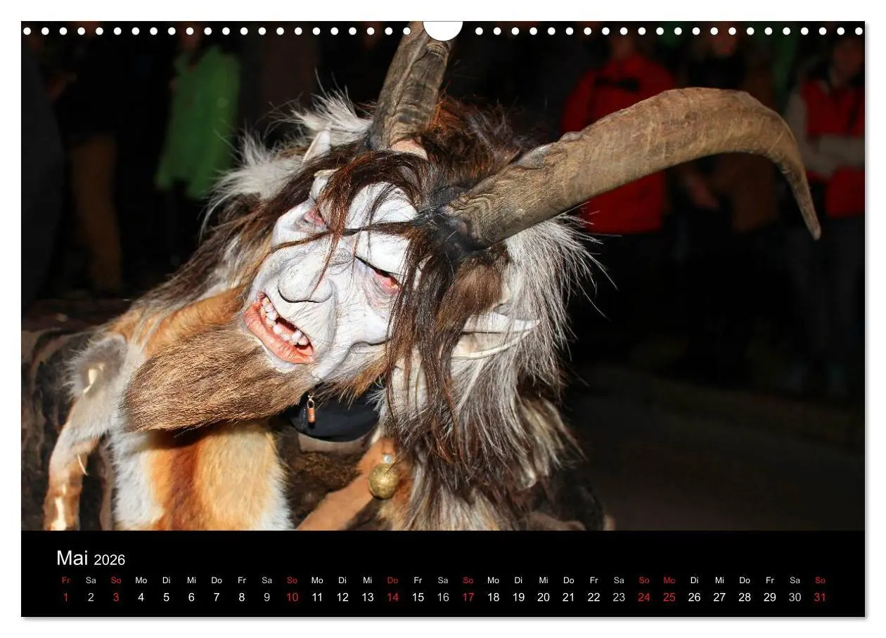 Bild: 9783516075670 | Perchten 2026 (Wandkalender 2026 DIN A3 quer), CALVENDO Monatskalender
