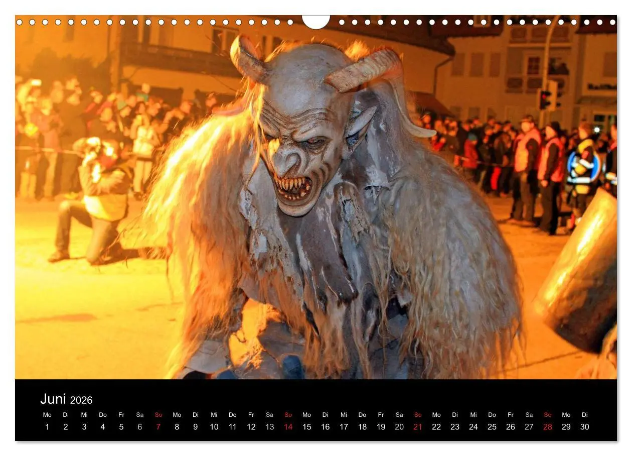 Bild: 9783516075670 | Perchten 2026 (Wandkalender 2026 DIN A3 quer), CALVENDO Monatskalender