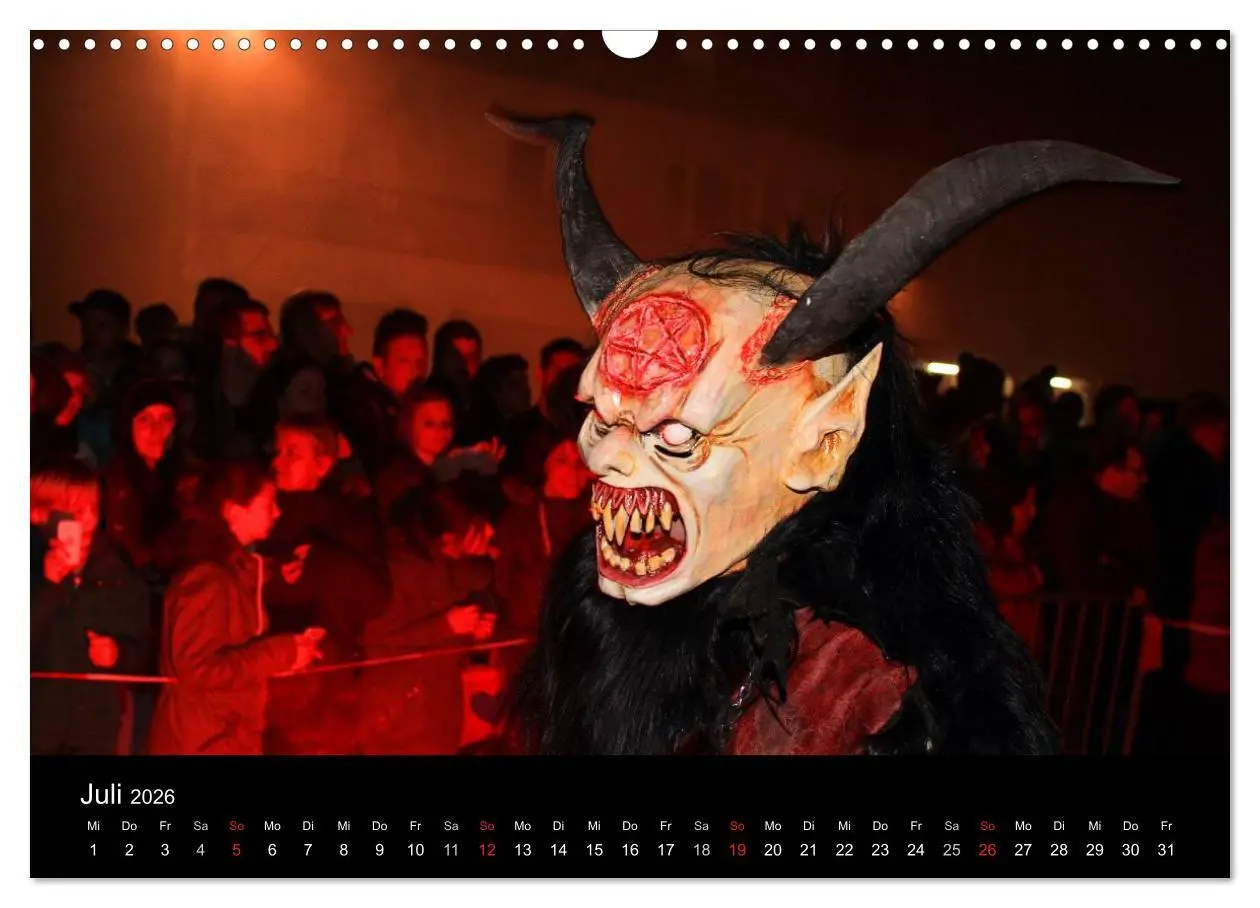 Bild: 9783516075670 | Perchten 2026 (Wandkalender 2026 DIN A3 quer), CALVENDO Monatskalender