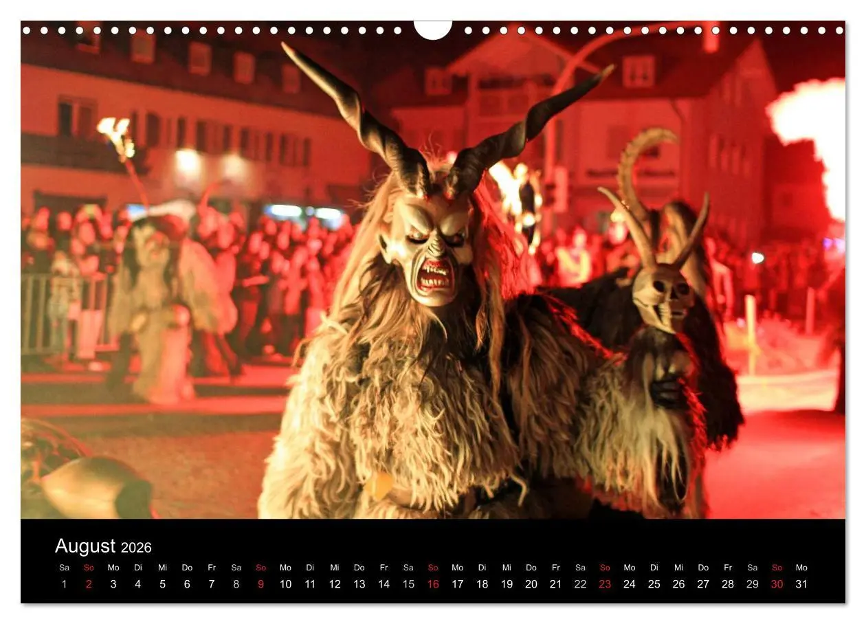 Bild: 9783516075670 | Perchten 2026 (Wandkalender 2026 DIN A3 quer), CALVENDO Monatskalender