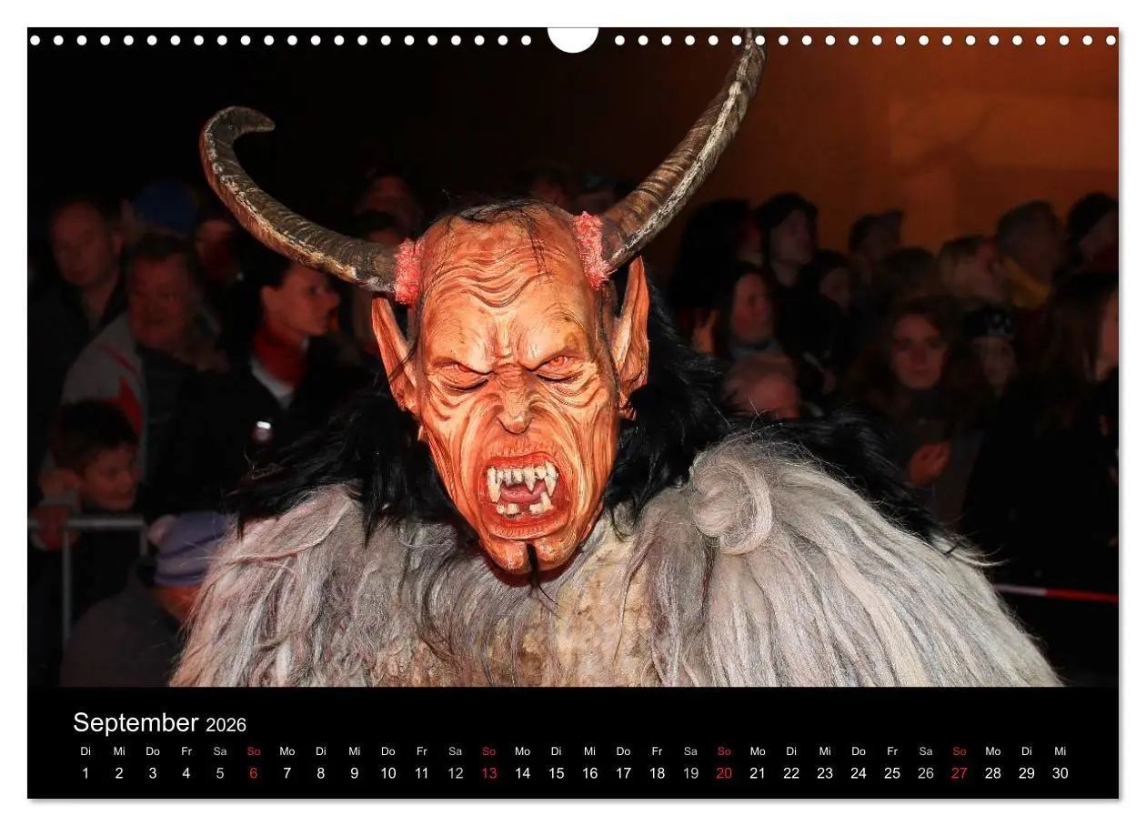Bild: 9783516075670 | Perchten 2026 (Wandkalender 2026 DIN A3 quer), CALVENDO Monatskalender