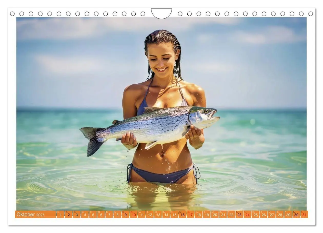 Bild: 9783516765670 | Sexy - Girls mit großen Lachsen (Wandkalender 2027 DIN A4 quer),...