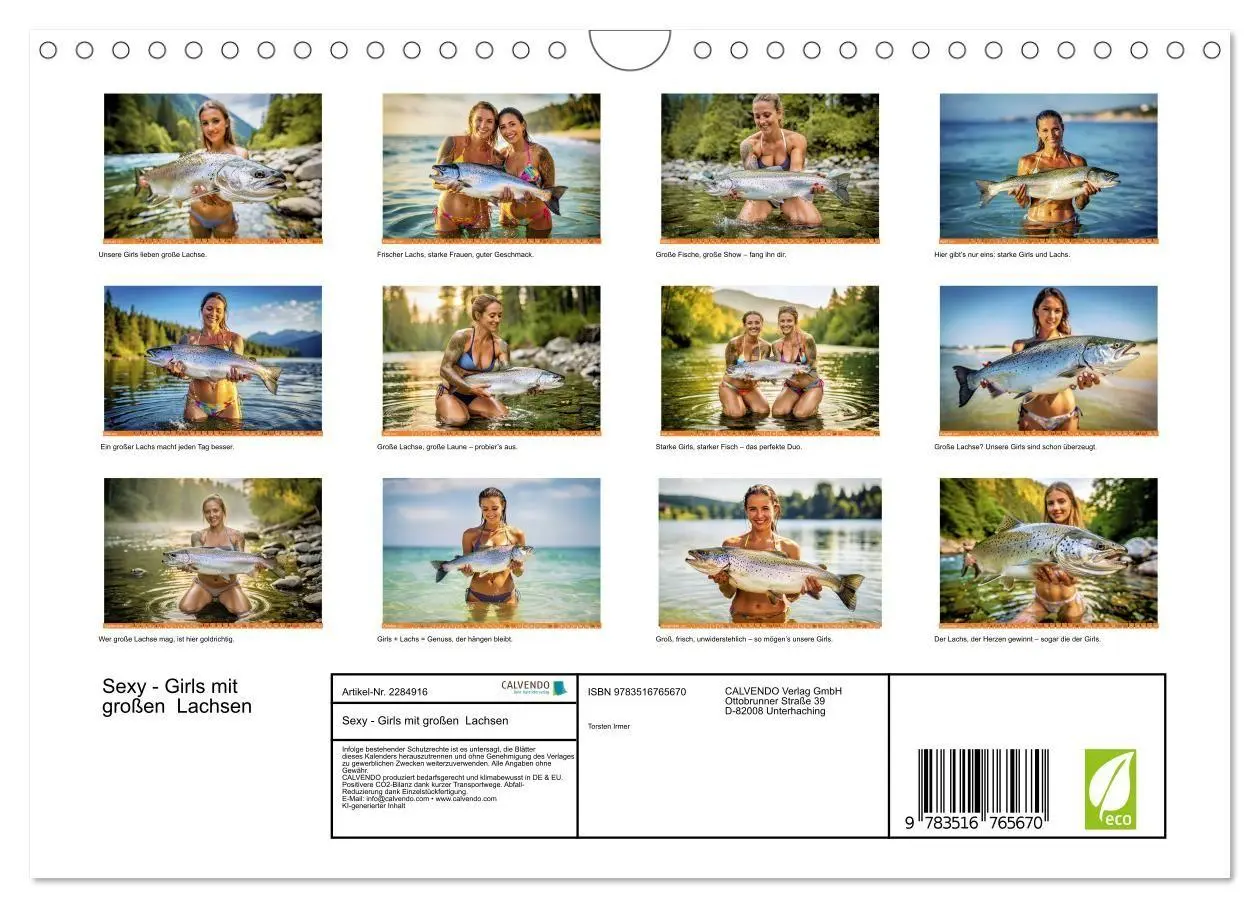 Bild: 9783516765670 | Sexy - Girls mit großen Lachsen (Wandkalender 2027 DIN A4 quer),...