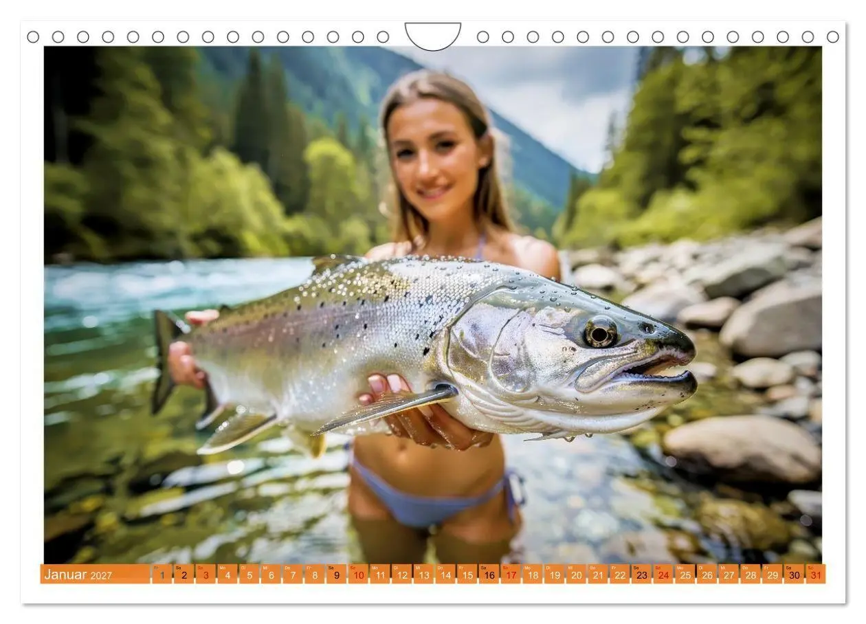 Bild: 9783516765670 | Sexy - Girls mit großen Lachsen (Wandkalender 2027 DIN A4 quer),...
