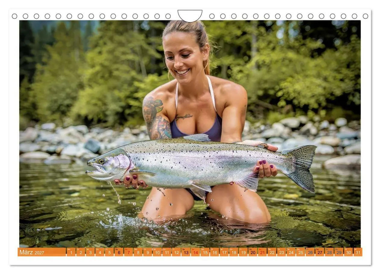 Bild: 9783516765670 | Sexy - Girls mit großen Lachsen (Wandkalender 2027 DIN A4 quer),...