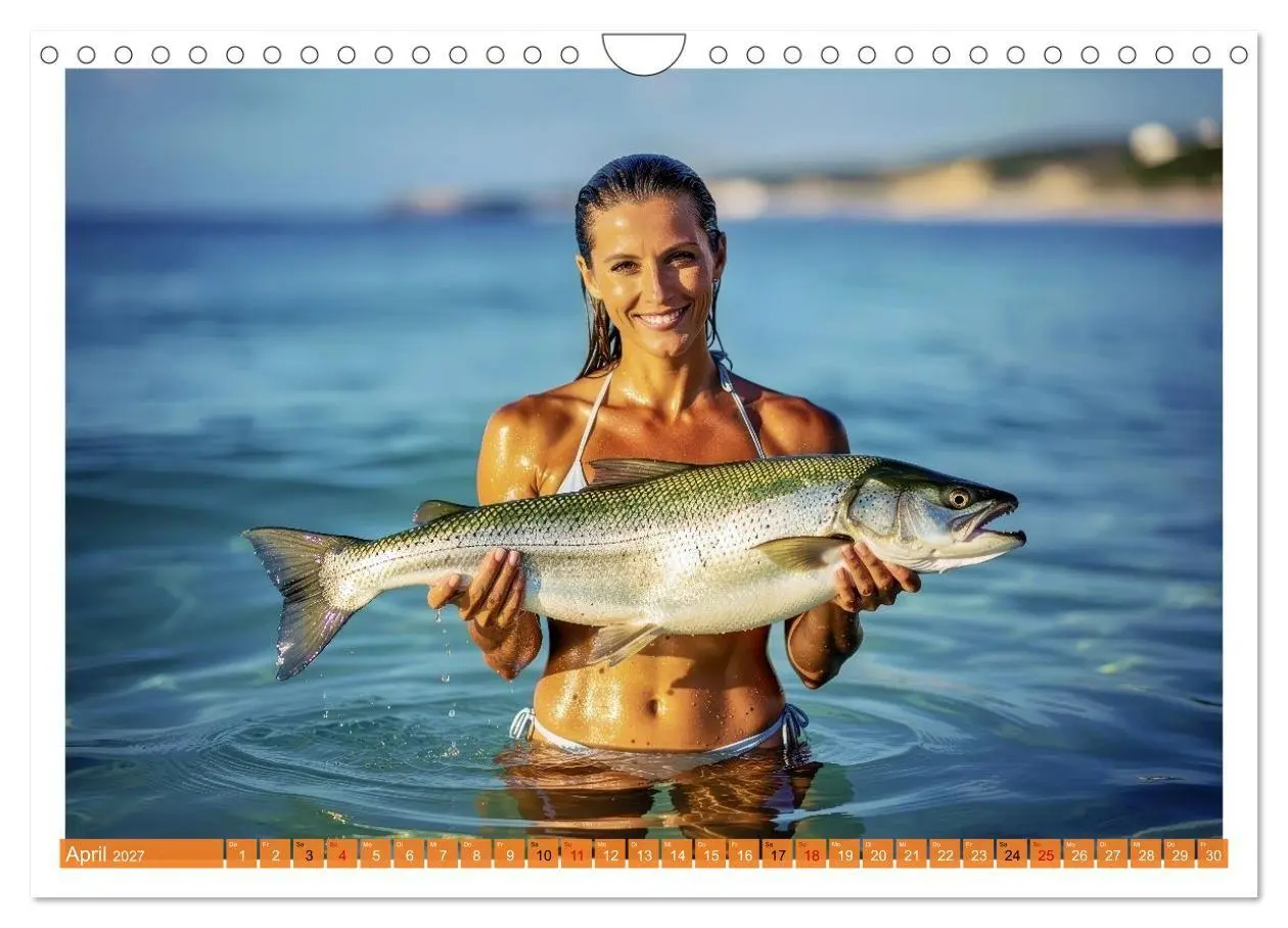 Bild: 9783516765670 | Sexy - Girls mit großen Lachsen (Wandkalender 2027 DIN A4 quer),...