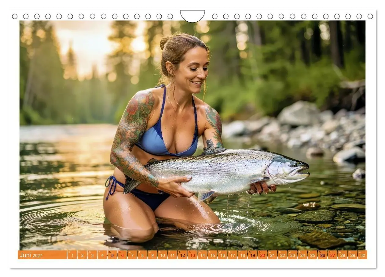 Bild: 9783516765670 | Sexy - Girls mit großen Lachsen (Wandkalender 2027 DIN A4 quer),...