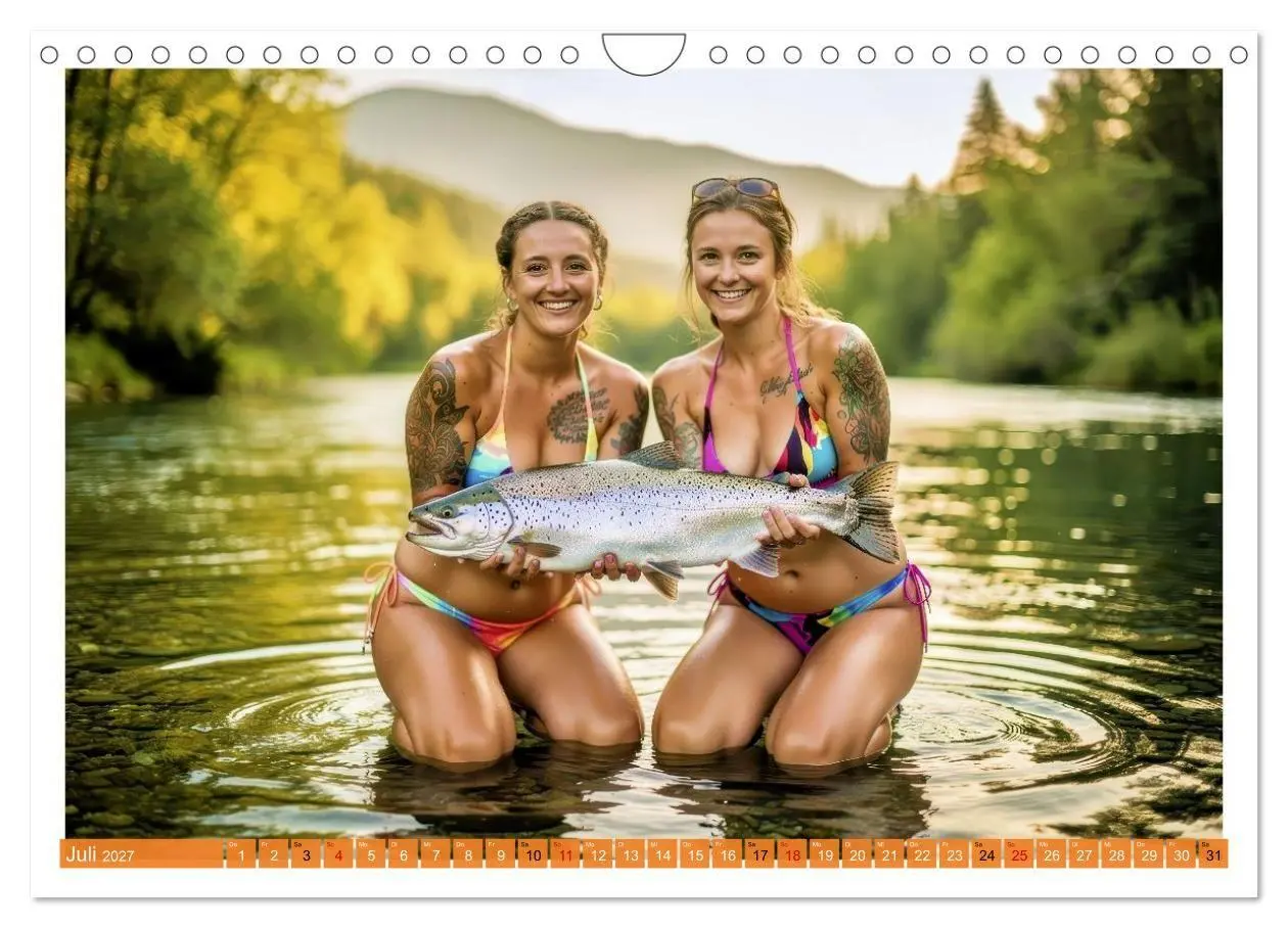 Bild: 9783516765670 | Sexy - Girls mit großen Lachsen (Wandkalender 2027 DIN A4 quer),...