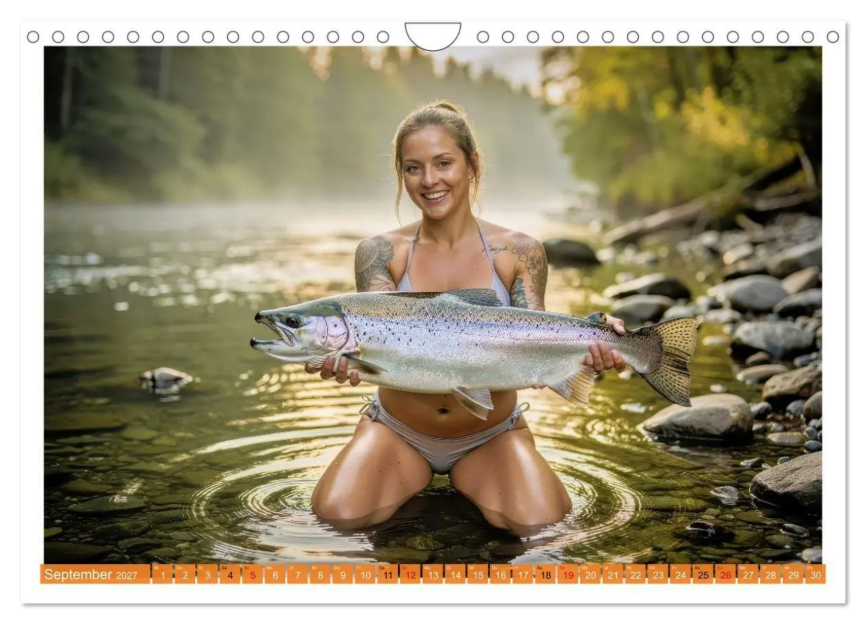 Bild: 9783516765670 | Sexy - Girls mit großen Lachsen (Wandkalender 2027 DIN A4 quer),...