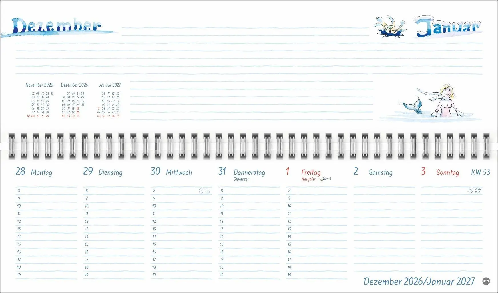 Bild: 9783756415670 | Helme Heine: Wochenquerplaner 2027 | Helme Heine | Kalender | 112 S.