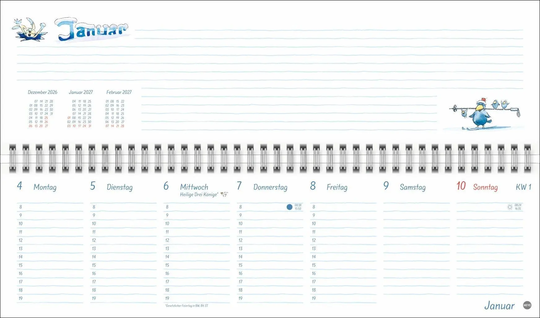 Bild: 9783756415670 | Helme Heine: Wochenquerplaner 2027 | Helme Heine | Kalender | 112 S.