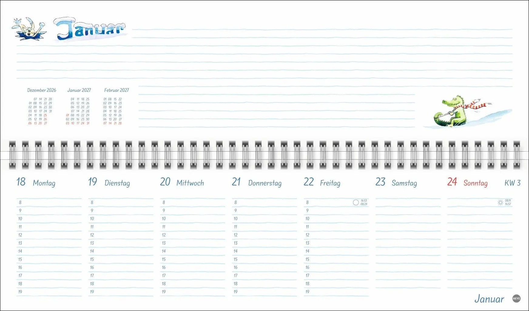 Bild: 9783756415670 | Helme Heine: Wochenquerplaner 2027 | Helme Heine | Kalender | 112 S.