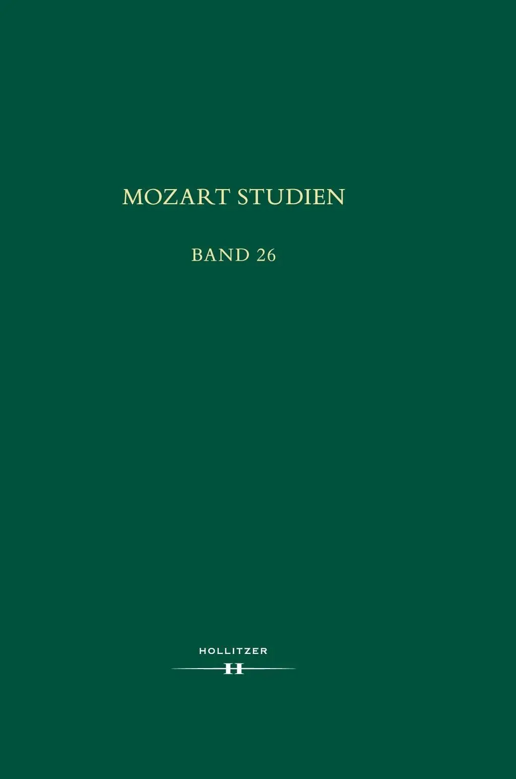 Mozart Studien Band 26
