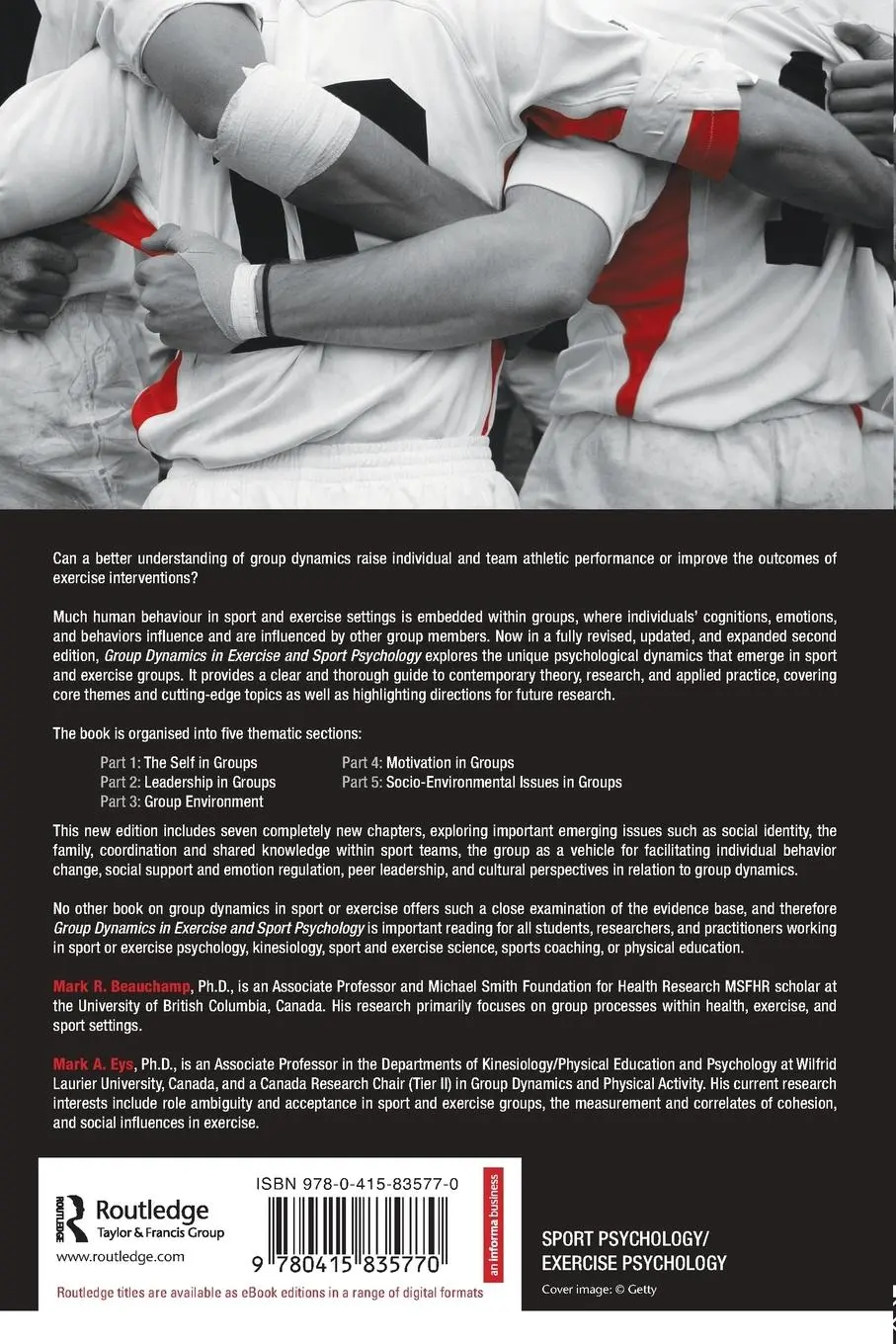 Rückseite: 9780415835770 | Group Dynamics in Exercise and Sport Psychology | Beauchamp (u. a.)