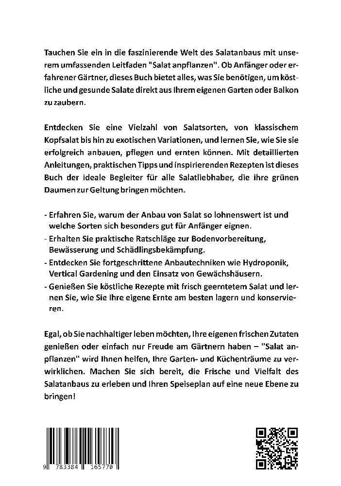 Bild: 9783384165770 | Salat anpflanzen - Salat selbst gemacht: Expertenwissen für...