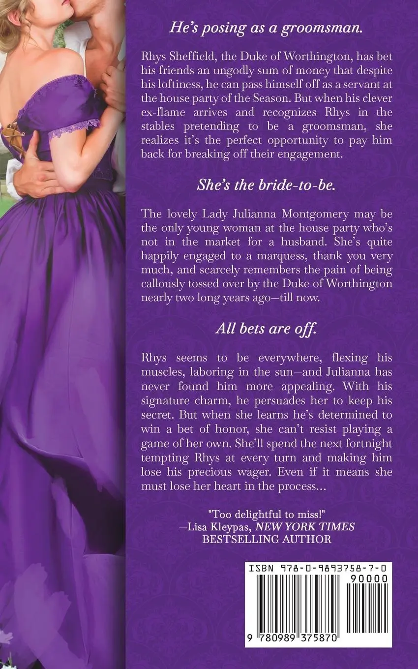 Rückseite: 9780989375870 | Duke Looks Like a Groomsman | Valerie Bowman | Taschenbuch | Englisch